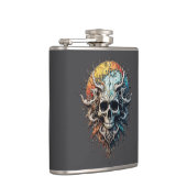 Ornate Cosmic Skull Gothic Baroque Mandala  フラスク (右)