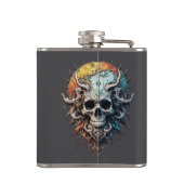 Ornate Cosmic Skull Gothic Baroque Mandala  フラスク (裏面)