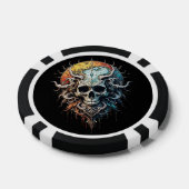 Ornate Cosmic Skull Gothic Baroque Mandala  ポーカーチップ (シングル)