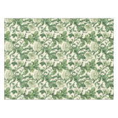 Ornate dark green acanthus leaves pattern テーブルクロス (正面(横))