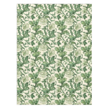 Ornate dark green acanthus leaves pattern