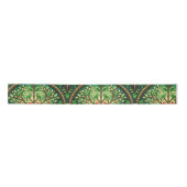 Ornate design featuring green and gold symmetrical サテンリボン (正面)