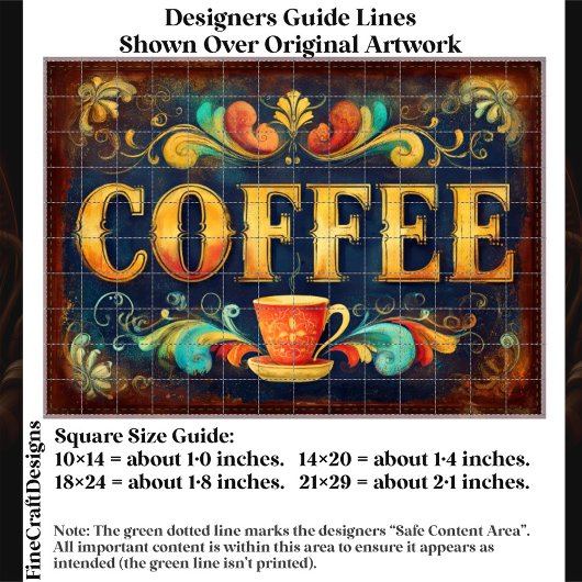 Ornate Distressed Coffee Typography FA1 Decoupage 薄葉紙