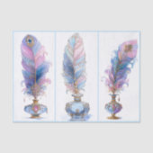 Ornate Elegant Quill & Inkwell Trio EQ2R Decoupage 薄葉紙 (正面)