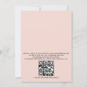 Ornate Embossed Graceful Bloom QR Code Wedding 招待状 (裏面)
