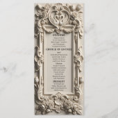 Ornate European Renaissance Swan Crest メニュー (正面)