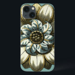 Ornate Floral Medallion on Light Blue Background iPhone 13ケース<br><div class="desc">A light blue background serves as the accent to this ornate floral medallion painting by Vision Studio. Layers of leaves multiply the beauty of the flower,  giving it a very life-like quality. Purchase it today and let it bloom in your home!</div>