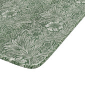 Ornate floral pattern of white flowers & leaves カッティングボード (角)