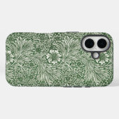 Ornate floral pattern of white flowers & leaves Case-Mate iPhoneケース (裏面 (横))