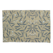 Ornate floral pattern with dark blue vines  枕カバー (正面左)