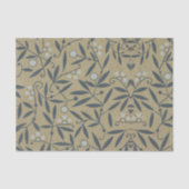 Ornate floral pattern with dark blue vines  薄葉紙 (正面)