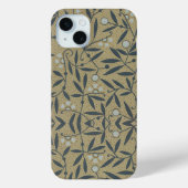 Ornate floral pattern with dark blue vines  Case-Mate iPhoneケース (裏面)