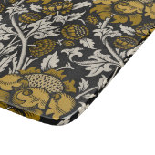 Ornate floral pattern with large gold flowers  カッティングボード (角)