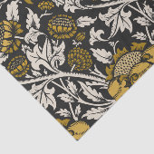 Ornate floral pattern with large gold flowers  薄葉紙 (詳細)