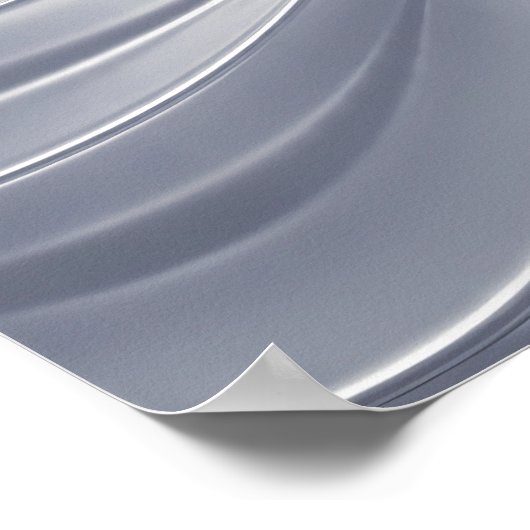 Ornate Flow Ooze Decoupage Template Line Art ポスター (角)