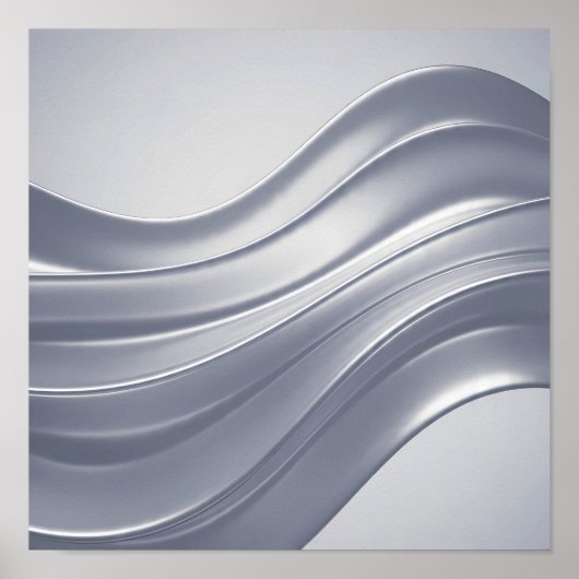 Ornate Flow Ooze Decoupage Template Line Art ポスター (正面)