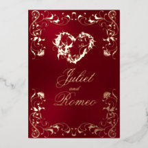 Ornate Frame & Heart - Red
