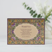 Ornate Framed Mardi Gras Masquerade サンキューカード (スタンド正面)