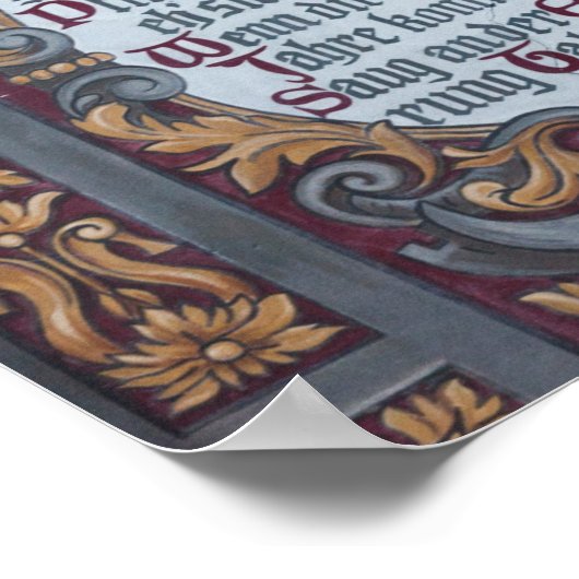 Ornate Fresco Detail, Germany ポスター (角)