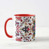 Ornate Geometric Floral Pattern マグカップ (左)