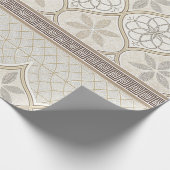Ornate Geometric Floral Tile Pattern (2) ラッピングペーパー (角)
