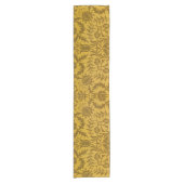 Ornate gold floral pattern with symmetrical ショートテーブルランナー (正面)