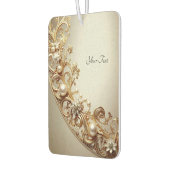 Ornate Gold Flourish Air Freshener カーエアーフレッシュナー (左)