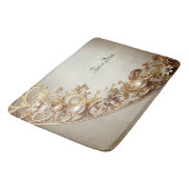 Ornate Gold Flourish Bath Mat バスマット (アングル)
