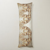 Ornate Gold Flourish Body Pillow ボディピロー (裏面 (縦))
