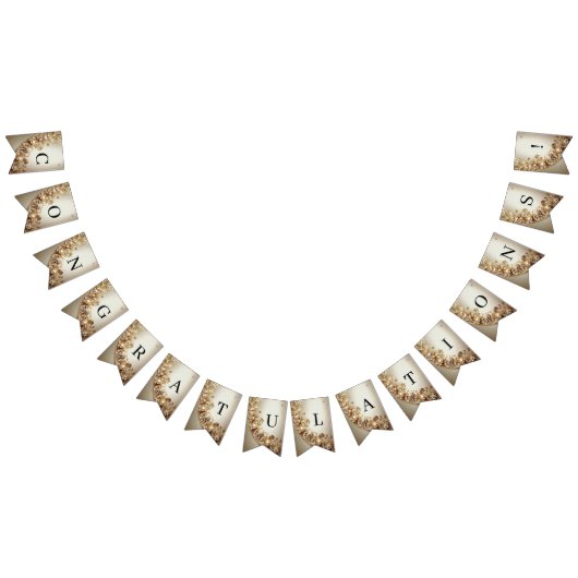 Ornate Gold Flourish Bunting Flag バンティングフラッグ (全)