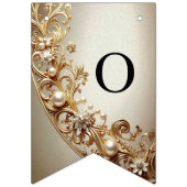 Ornate Gold Flourish Bunting Flag バンティングフラッグ (第2の旗)