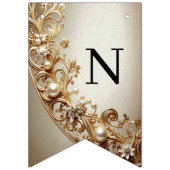 Ornate Gold Flourish Bunting Flag バンティングフラッグ (第3の旗)