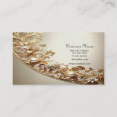 Ornate Gold Flourish Business Card 名刺 (裏面)