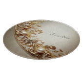 Ornate Gold Flourish Cutting Board カッティングボード (角)