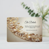 Ornate Gold Flourish Embellishments Detail エンクロージャーカード (スタンド正面)