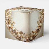 Ornate Gold Flourish Favor Box フェイバーボックス (裏面サイド)