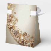 Ornate Gold Flourish Favor Box フェイバーボックス (裏面サイド)
