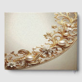 Ornate Gold Flourish Guest Book ゲストブック (裏面)