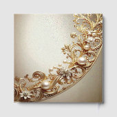 Ornate Gold Flourish Guest Book ゲストブック (裏面)