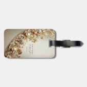 Ornate Gold Flourish Luggage Tag ラゲッジタグ (裏面横)
