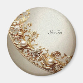 Ornate Gold Flourish Magnet マグネット