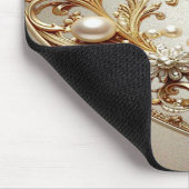 Ornate Gold Flourish Mousepad マウスパッド (コーナー)