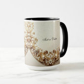 Ornate Gold Flourish Mug マグカップ (正面右)