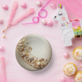 Ornate Gold Flourish Paper Bowls ペーパーボウル (パーティー)