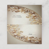 Ornate Gold Flourish Place Card プレイスカード (外部開封)