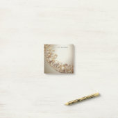 Ornate Gold Flourish Post it Notes ポストイット (デスク上)