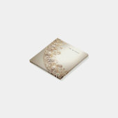 Ornate Gold Flourish Post it Notes ポストイット (アングル)