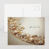 Ornate Gold Flourish Postcard ポストカード (正面/裏面)