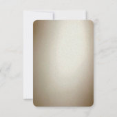 Ornate Gold Flourish RSVP Card (裏面)