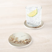 Ornate Gold Flourish Sandstone Coaster コースター (側面)